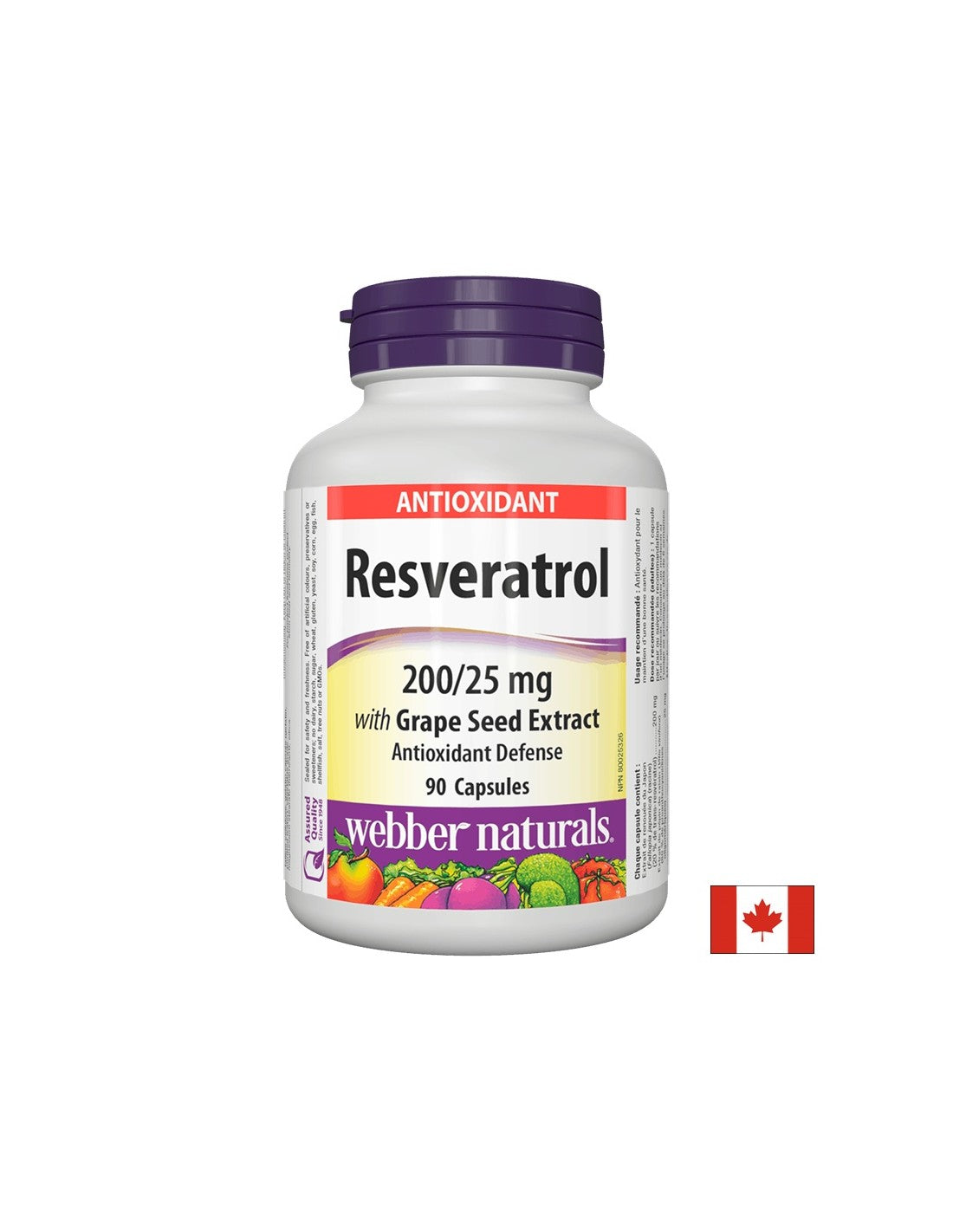 Resveratrol with Grape Seed Extract / Ресвератрол 200mg с Гроздово семе 25mg 90 капсули