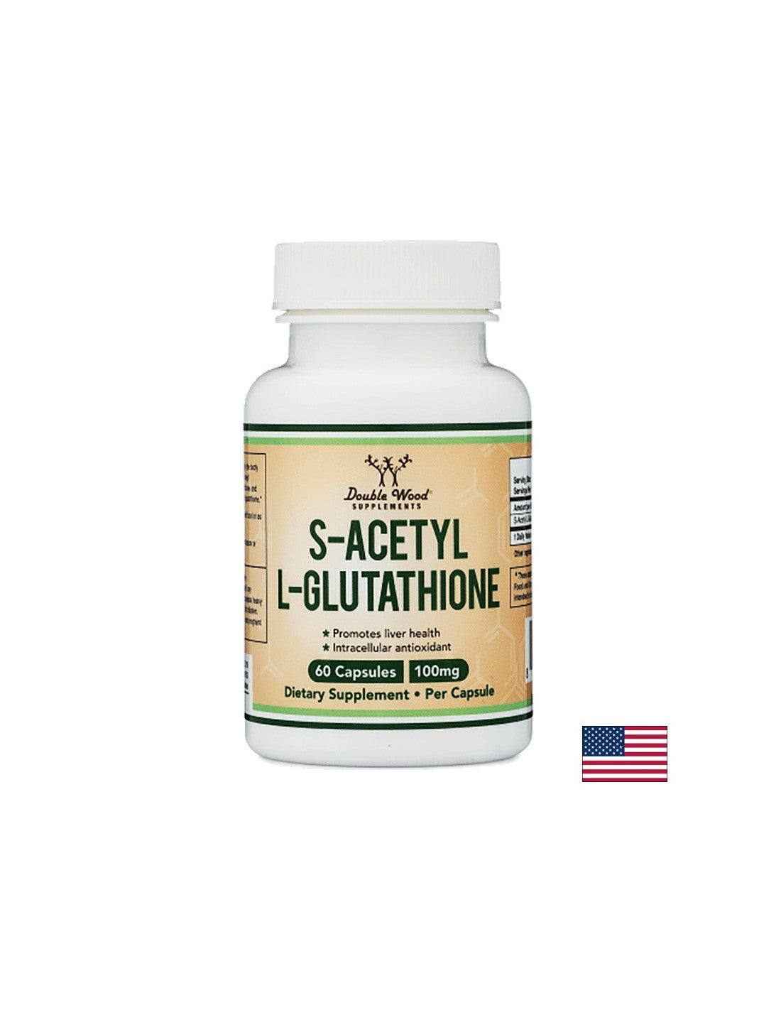 S-Acetyl-L-Glutathione / S-Ацетил-L-Глутатион, 60 капсули