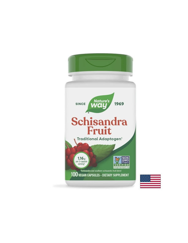 Schisandra Fruit – Шизандра (плод) - Адаптоген и имуномодулатор, 580mg, 100 капсули