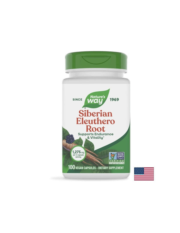 Siberian Eleuthero Root / Женшен сибирски (корен) 425mg 100 капсули