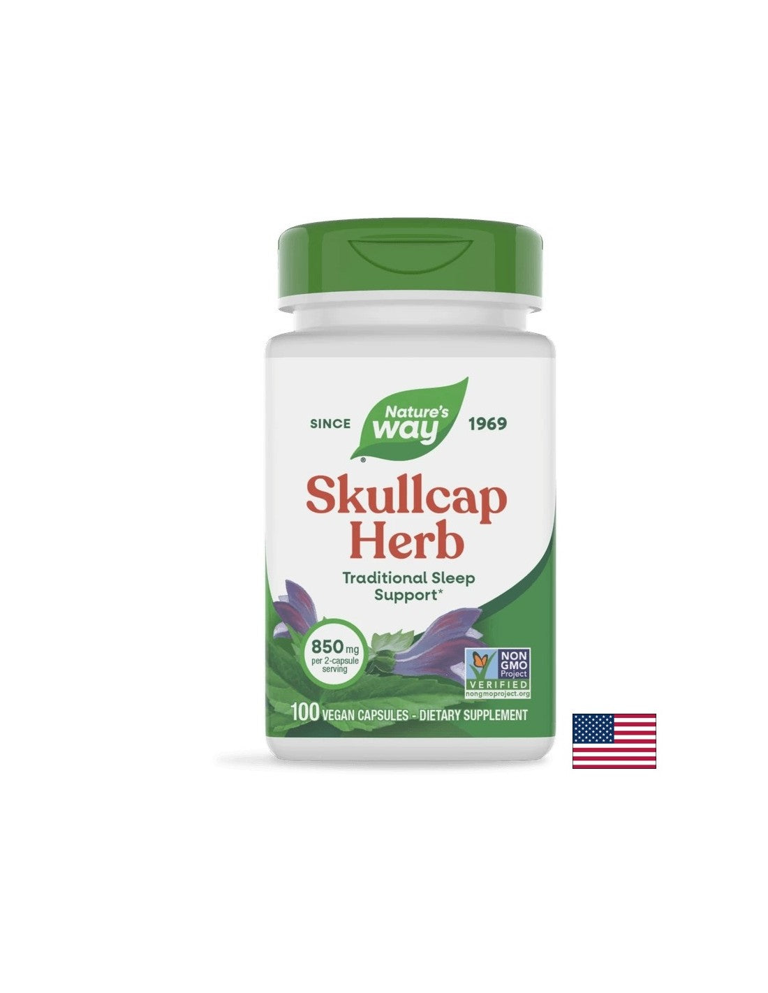 Skullcap Herb / Шлемник (билка) 425mg 100 капсули