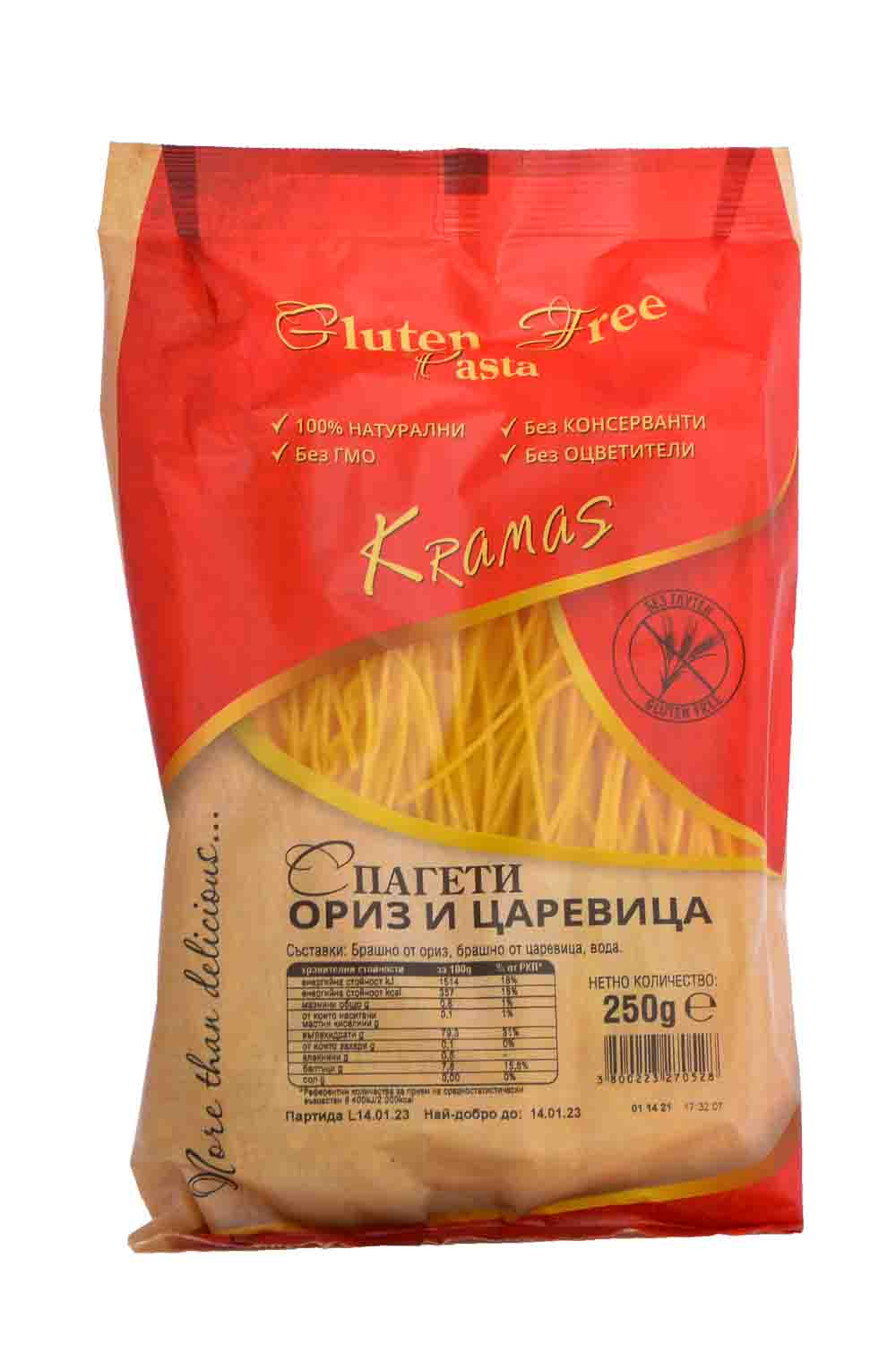 СПАГЕТИ ОРИЗ И ЦАРЕВИЦА 250Г