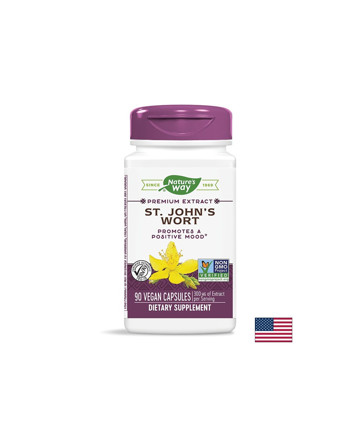 Подобрява настроението - Жълт кантарион премиум екстракт - St. John`s Wort 420mg, 90 капсули