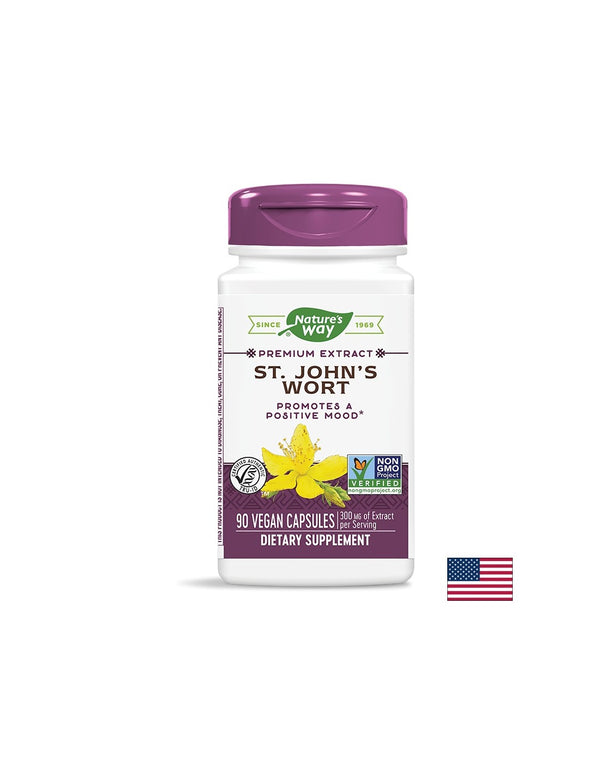Подобрява настроението - Жълт кантарион премиум екстракт - St. John`s Wort 420mg, 90 капсули