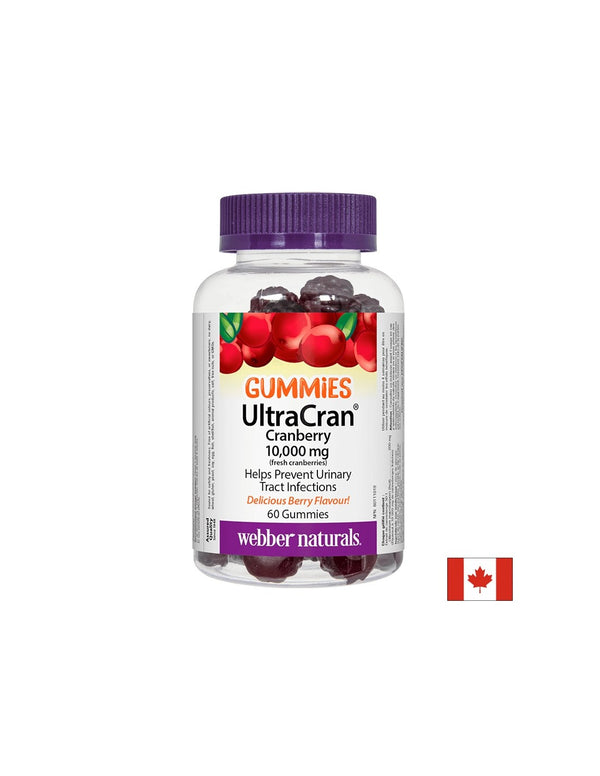 UltraCran Cranberry 10000mg (fresh cranberries) - Червена боровинка гъми, 60 желирани таблетки