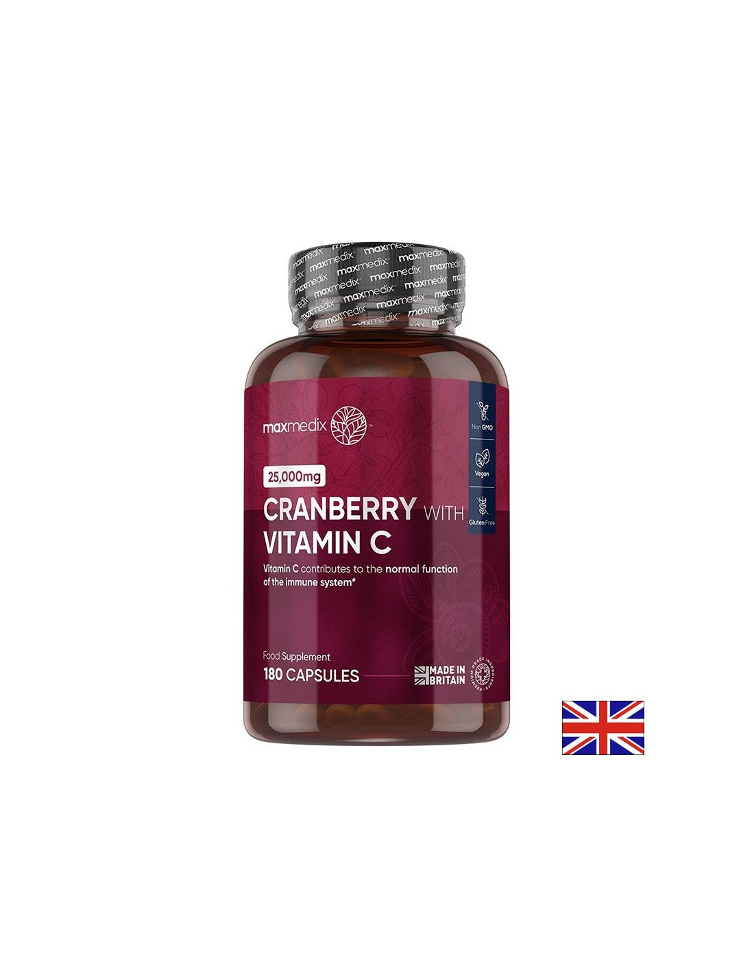Уринарно здраве - Червена боровинка 500mg + Витамин С 100mg, 180 капсули