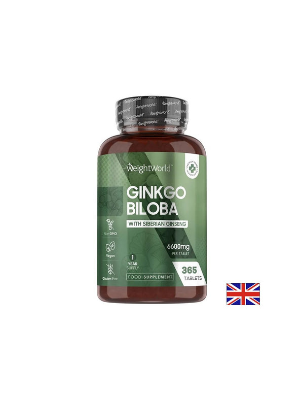 Mозъчна функция и кръвообращение - Гинко билоба 120mg + Сибирски женшен 24mg, 365 таблетки