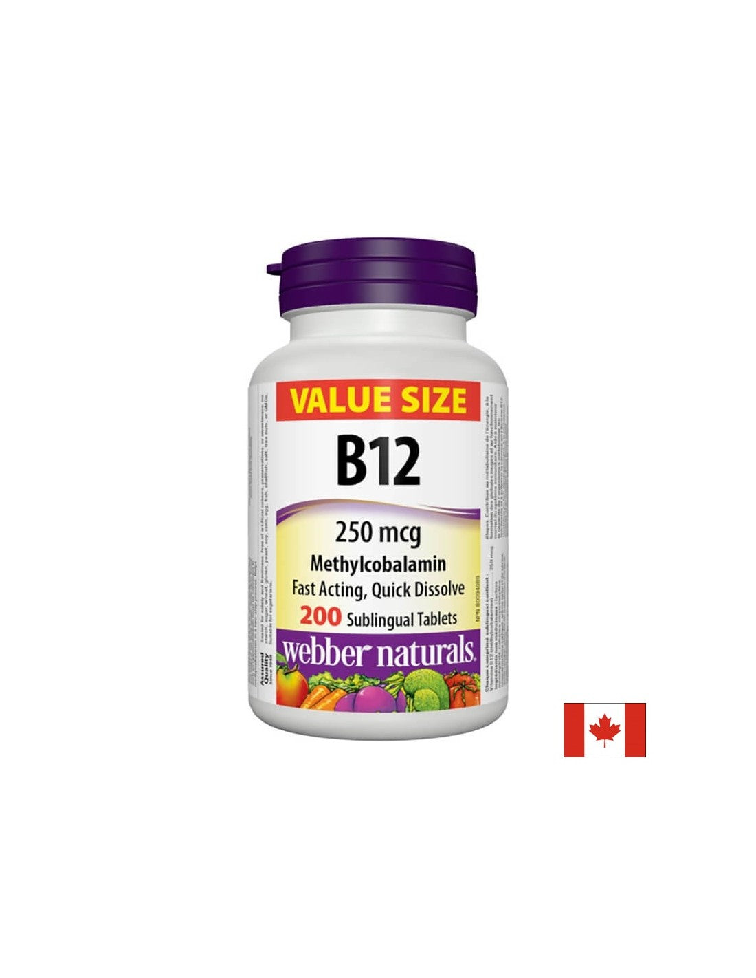 Vitamin B12 Methylcobalamin - Витамин В12 метилкобаламин 250 µg, 200 сублингвални таблетки