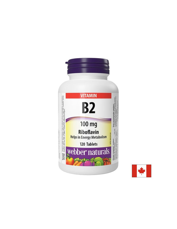 Витамин B2 (рибофлавин) - За енергия и здрава кожа, 100mg 120 таблетки