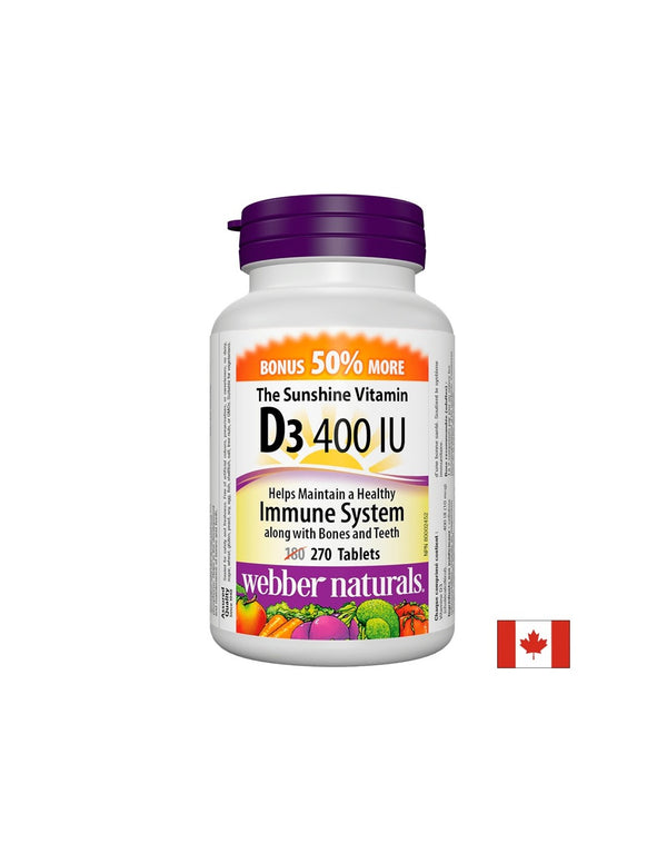 Vitamin D3 / Витамин D3, 400IU, 270 таблетки