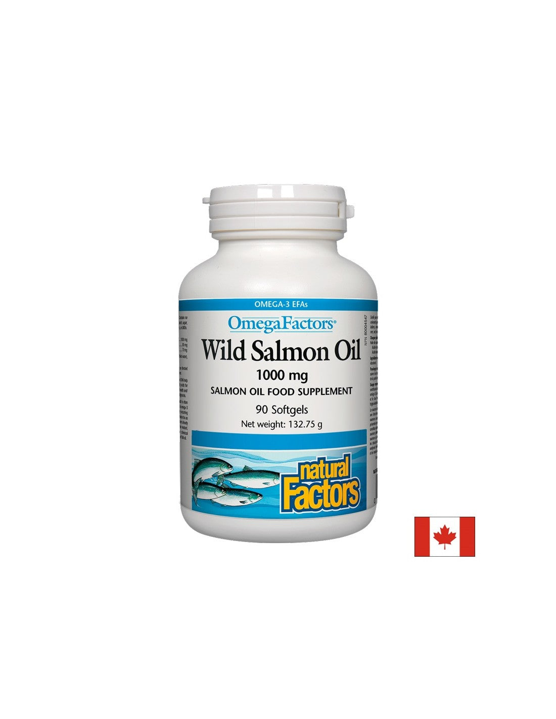 Wild Salmon Oil / Дива сьомга (масло) 1000mg 90 софтгел капсули