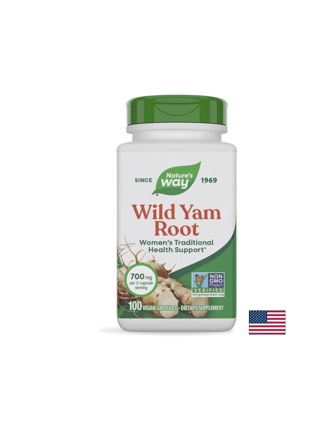 Wild Yam Root / Див Ям (корен) 425mg 100 капсули
