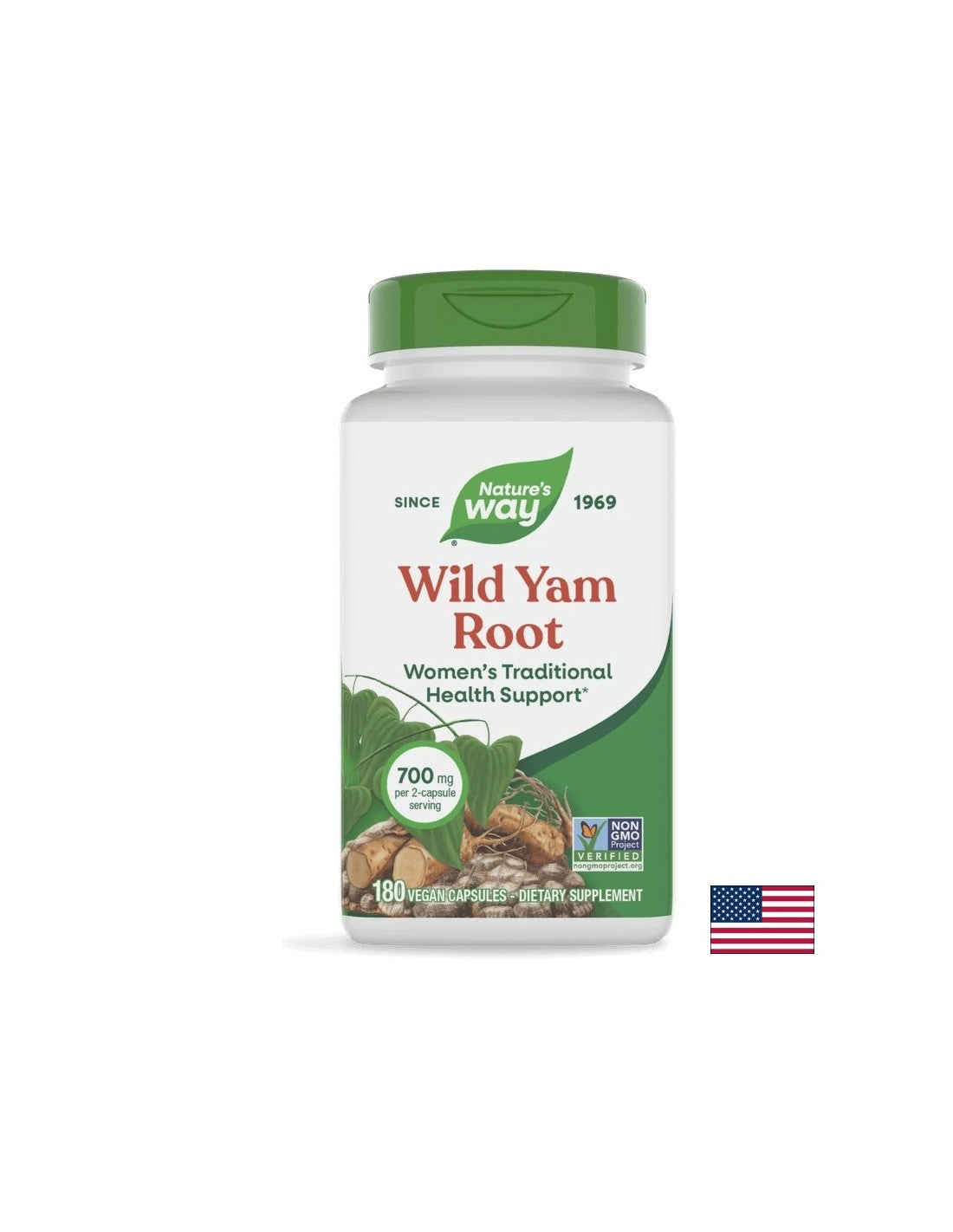 Wild Yam Root / Див Ям (корен) 425mg 180 капсули