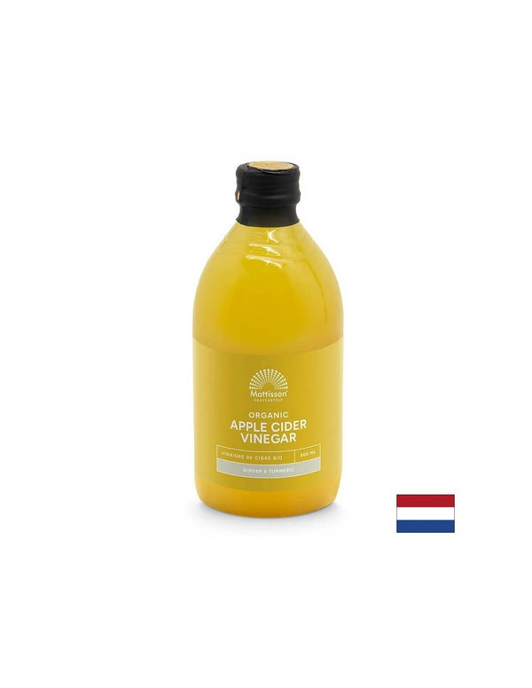 Ябълков оцет с джинджифил и куркума (Organic), 500ml