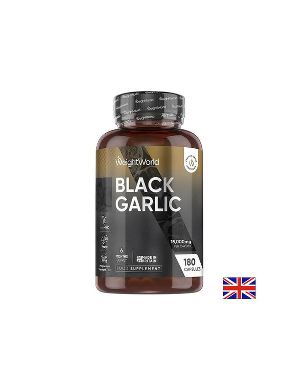 Здраве за сърцето - Черен чесън 750mg, 180 капсули - Black Garlic
