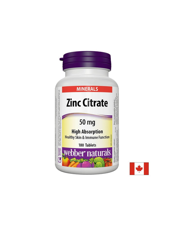 Zinc Citrate / Цинк (цитрат), 50mg, 180 таблетки